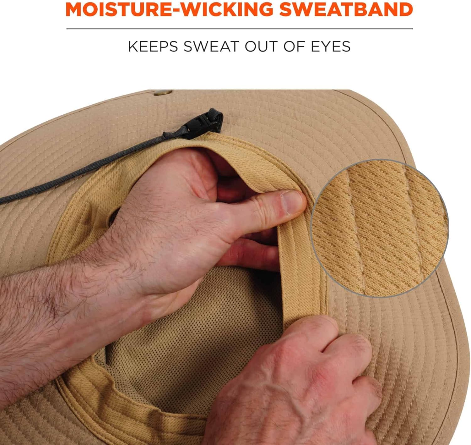 ERGODYNE Chill-Its 8936 Lightweight Ranger Hat with Mesh Paneling