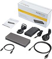 StarTech.com USB-C Dual Monitor Docking Station for MacBook Pro/Air M1 M2 M3 M4 & Windows, Universal 4K 60Hz USB C DP Thunderbolt Dock, 85W Laptop Charging