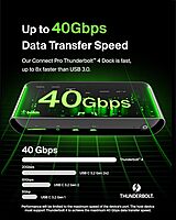 Belkin Thunderbolt 4 Docking Station with 90W Power Delivery for MacBook & Windows - 8K/Dual 4K Display, Thunderbolt 4 Cable, HDMI, Ethernet, SD & Audio Ports, Gray