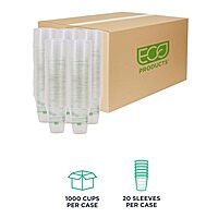 ECO-PRODUCTS GreenStripe Clear Compostable PLA Cold Cups