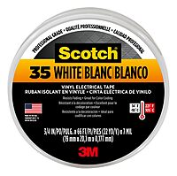 3M Safety 10828 10828-DL-2W Electrical Tape, 3/4" by 66', White, 66 Foot