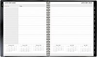 Office Depot Brand Monthly Planner, 9" x 11", Black, January 2026 to January 2027, OD71060026