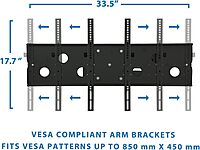 Mount-It! Long Arm TV Wall Mount with 26 Inch Extension, Swing Out Full Motion Design for Corner Installation, Fits 40 50, 55, 60, 65, 70 Inch Flat Screen TVs, 220 Lb Capacity 42 Inch -70 Inch