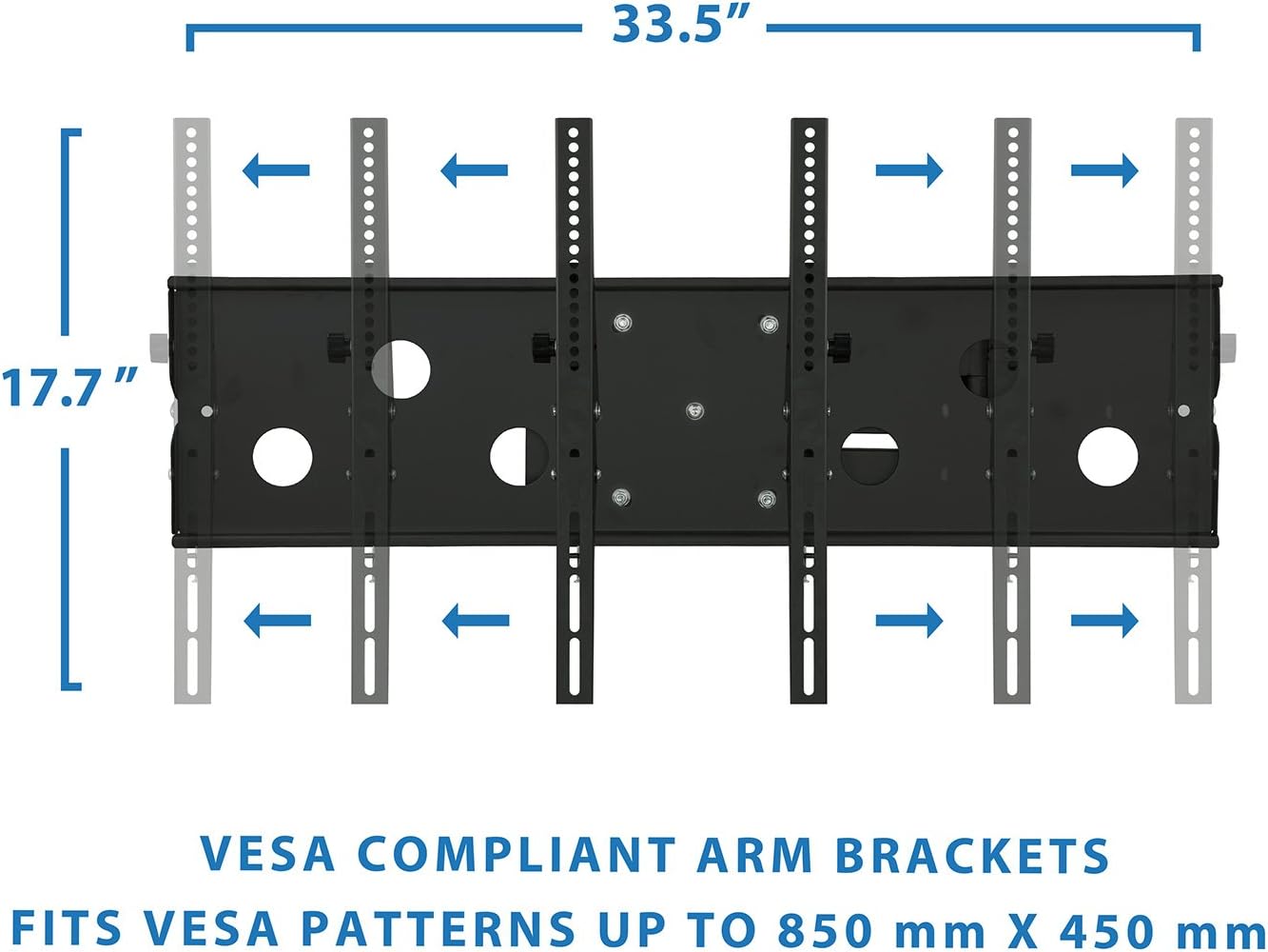 Mount-It! Long Arm TV Wall Mount with 26 Inch Extension, Swing Out Full Motion Design for Corner Installation, Fits 40 50