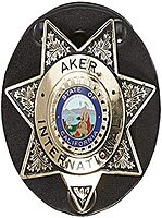 AKER LEATHER Clip-On Star Badge Holder