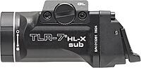 Streamlight 69503 TLR-7 HL-X sub USB 1000-Lumen Rechargeable Rail-Mounted Weapon Light Designed Exclusively for Glock 43X/48