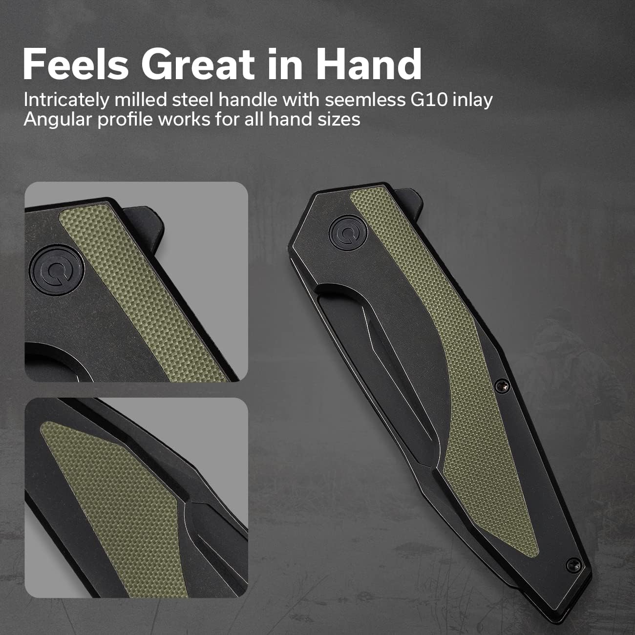 CIVIVI Hypersonic Folding Pocket Knife for EDC, Frame Lock, 3.7" 14C28N, Designed by Gustavo T. Cecchini