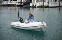 RAILBLAZA Boat Navigation Dinghy Visibility Light Kit for Bow and Stern, Battery Powered, Meets USCG Standards