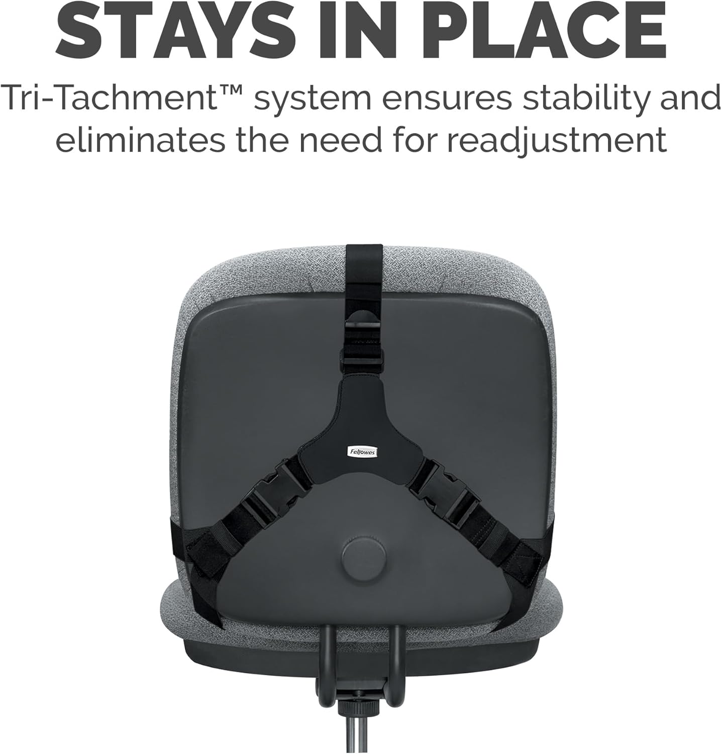 Fellowes Professional Series Back Support with Microban Protection, Black (8037601)