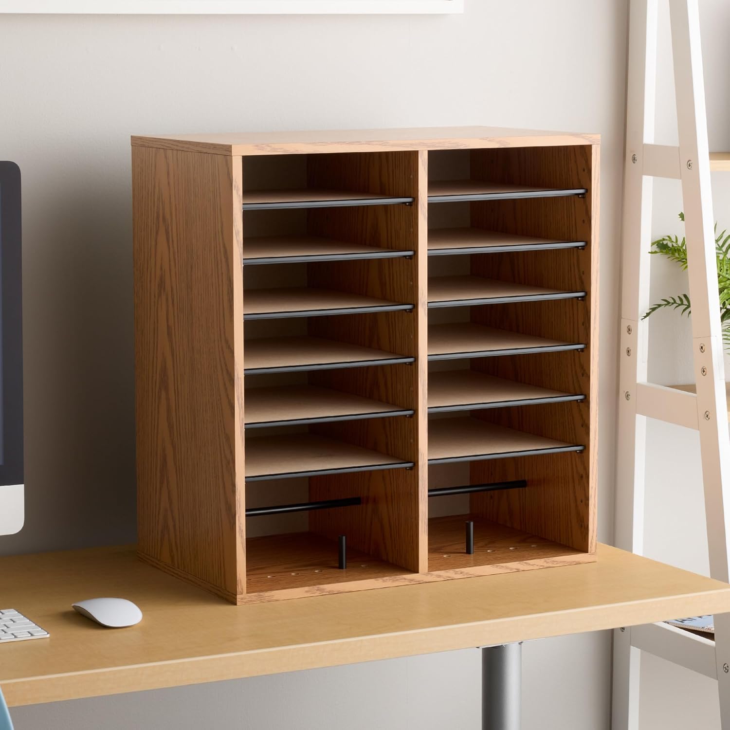 SAFCO Wood Adjustable Literature Organizer