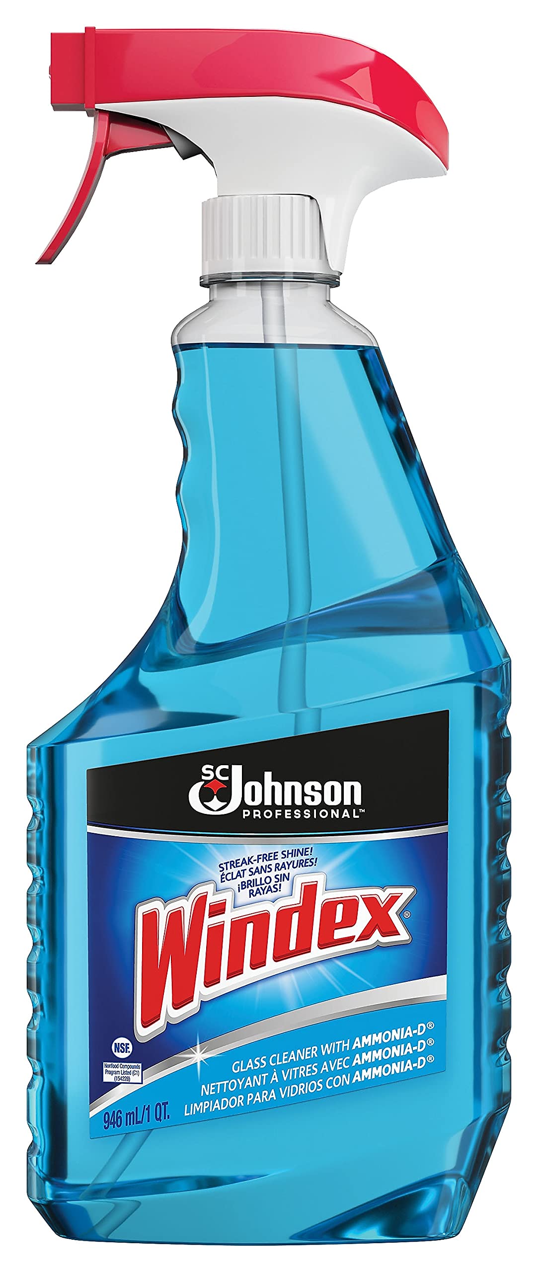 SC Johnson Windex Windex Glass Cleaner, 32 oz, Blue, Pack of 1 32 Fl Oz (Pack of 1)