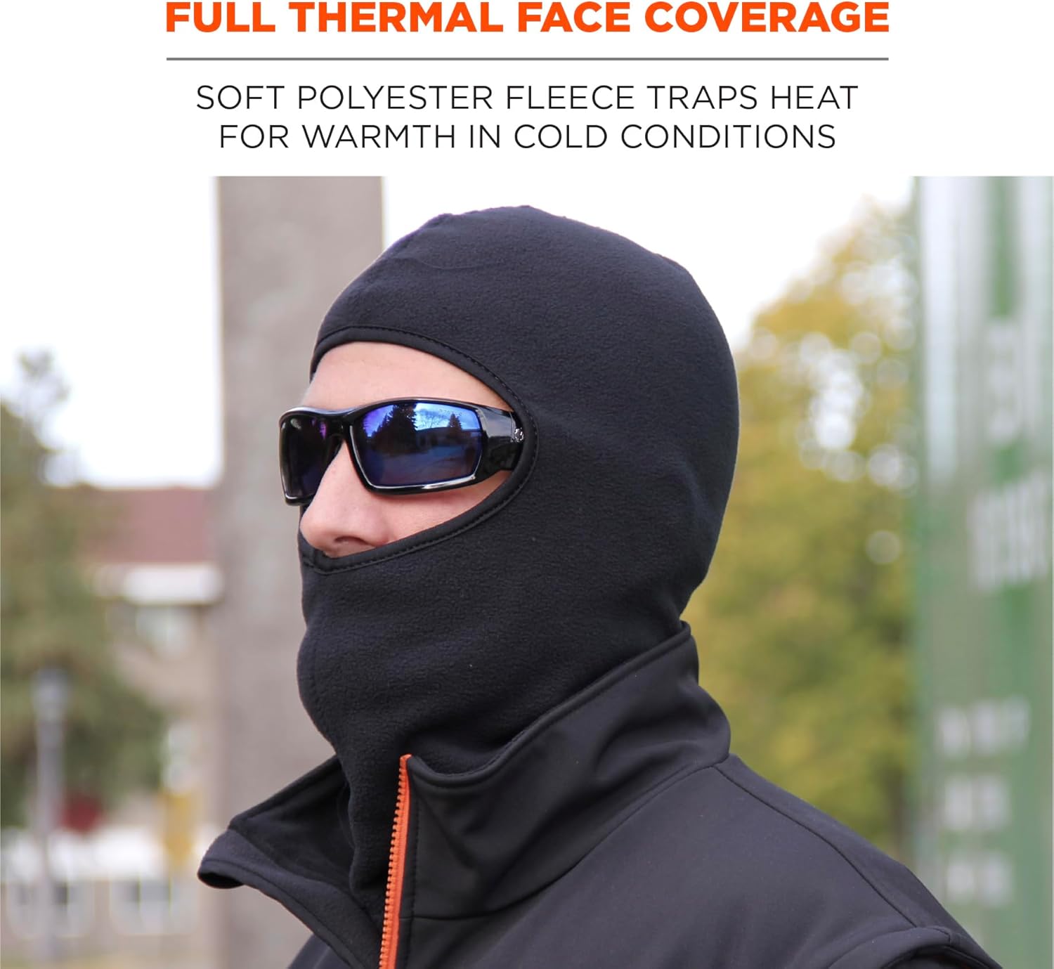 ERGODYNE N-Ferno 6893Z Zippered Balaclava Face Mask