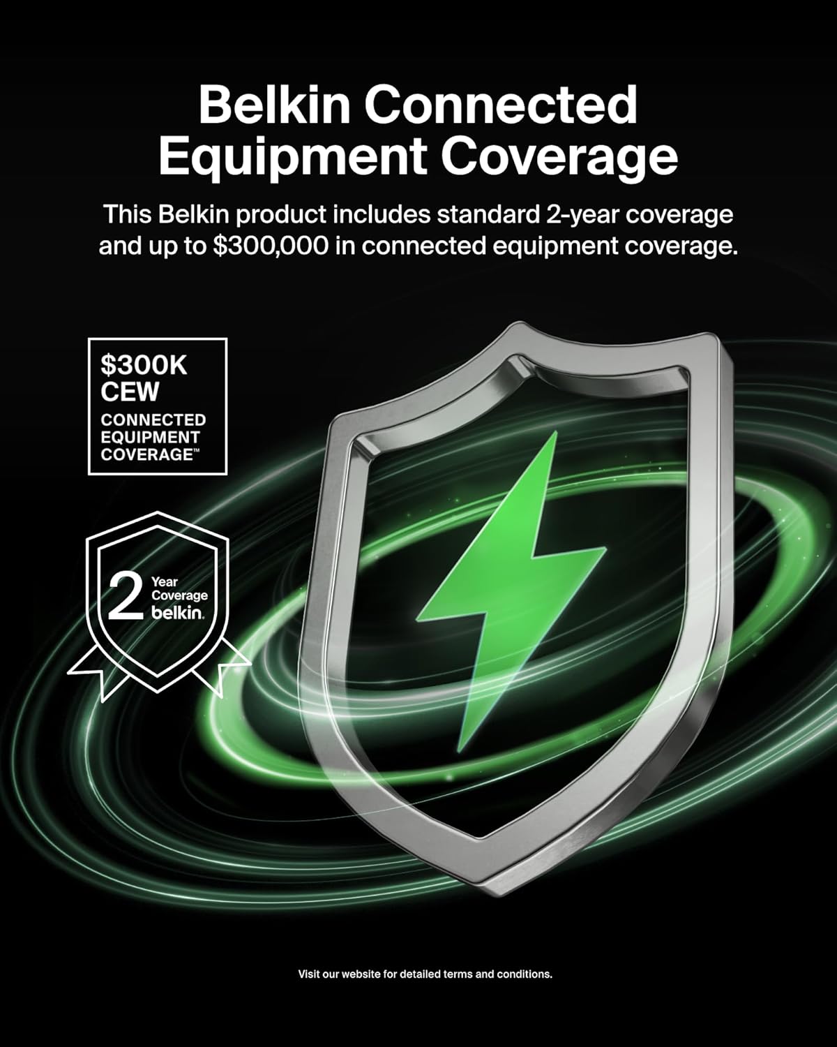 Belkin Power Strip Surge Protector with 12 AC Multiple Outlets, 10 ft Long Flat Plug Heavy Duty Extension Cord for Home