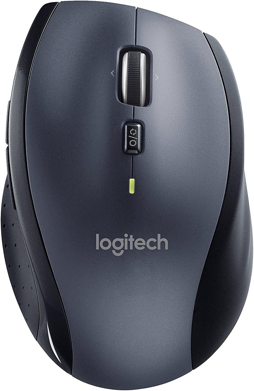 Logitech M705 Marathon Wireless Laser Mouse, 2.4 Ghz Frequency/30 Ft Wireless Range, Right Hand Use, Black
