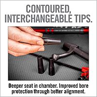 Real Avid Smart-Fit Bore Guide with 3 Interchangeable Tips for Cleaning Rod Alignment and Gun Cleaning - Spring-Loaded Precision Bore Cleaning Tool