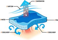 Ergodyne Chill-Its 6710CT Evaporative Cooling Triangle Hats with Cooling Towels