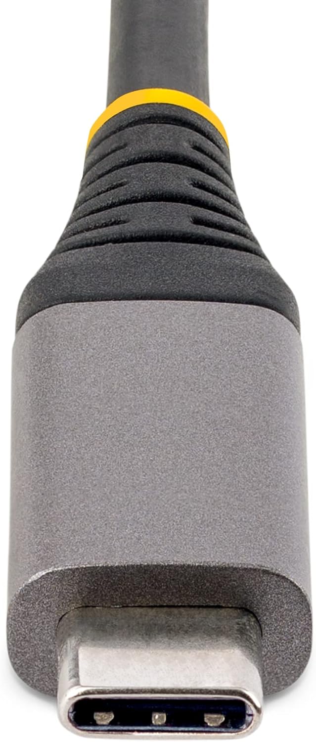 StarTech.com 3-Port USB-C Hub with Ethernet - 3X USB-A Ports, Gigabit Ethernet RJ45, USB 3.0 5Gbps, Bus-Powered