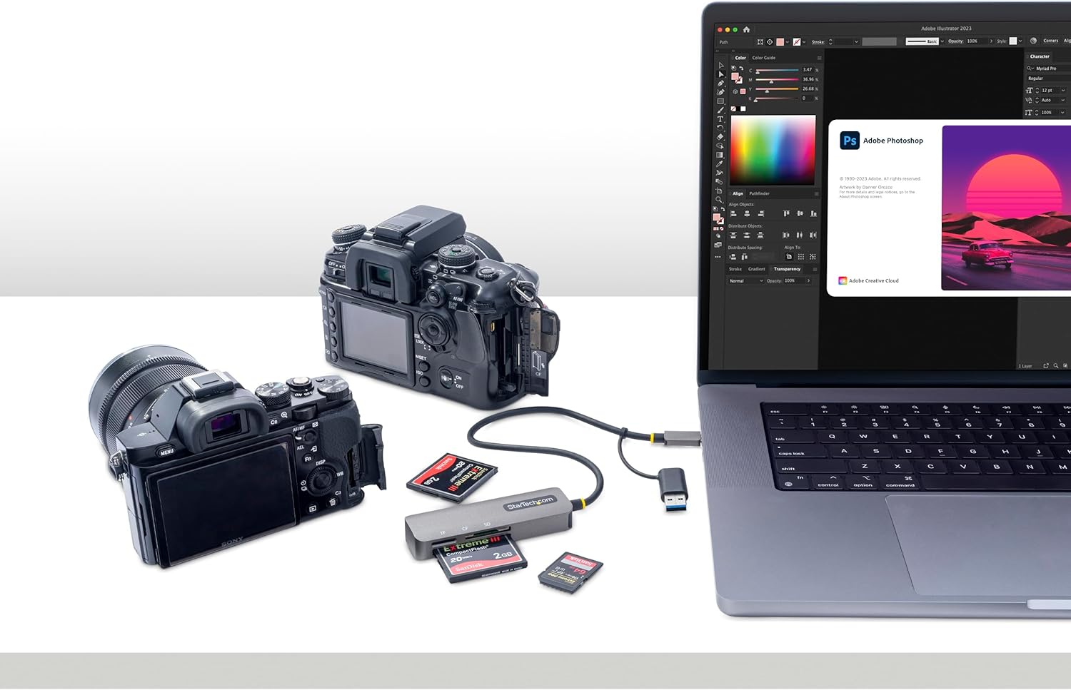 StarTech.com USB 3.0 Multi-Media Memory Card Reader, SD/microSD/CompactFlash