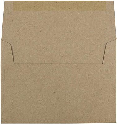 JAM PAPER Booklet Invitation Envelopes, Brown Kraft, Recycled