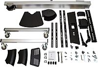 StarTech.com Heavy Duty Rolling Portable TV Cart with Wheels - 32 to 75 inch - Adjustable Rotating Mobile Flat Panel Screen Mount (STNDMTV70)