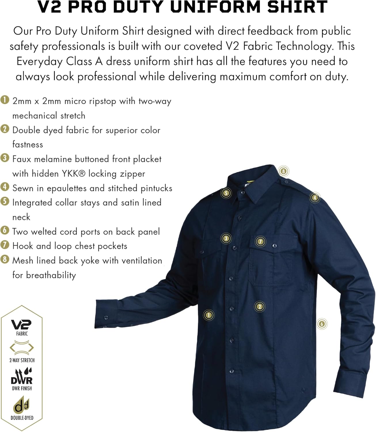 First Tactical Men's Pro Duty Uniform Shirt