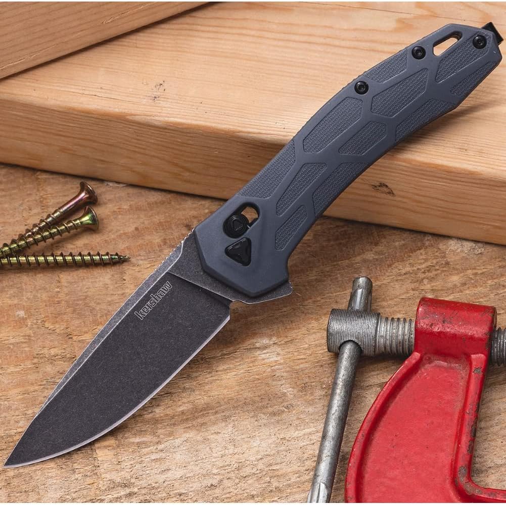 Kershaw Covalent Pocket Knife, DuraLock Lock, KVT Opening Mechanism with Drop Point Blade