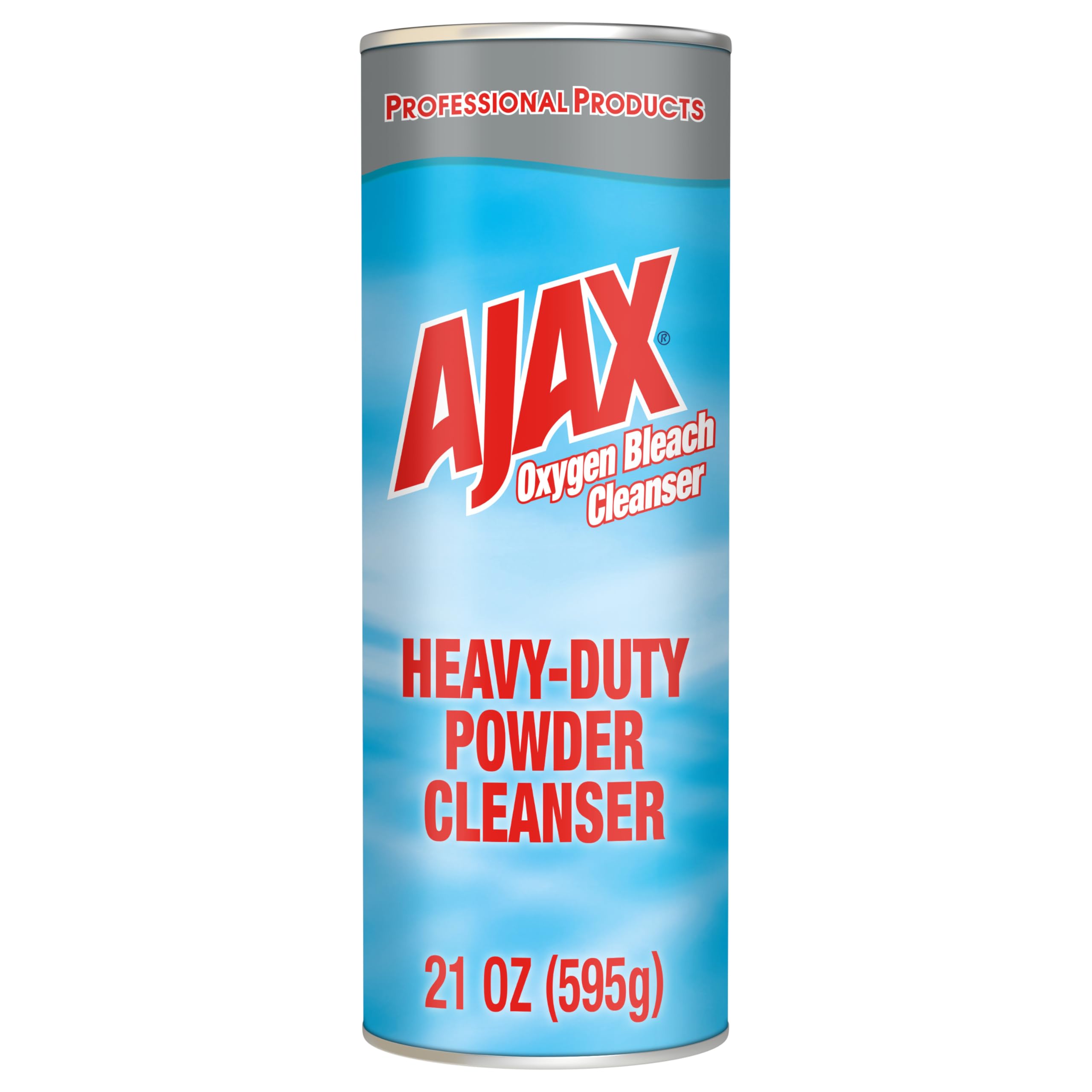 AJAX-14278 Professional Oxygen Bleach Powder Cleanser, Heavy Duty, Bulk Cleaner 21oz Can (Case of 24)