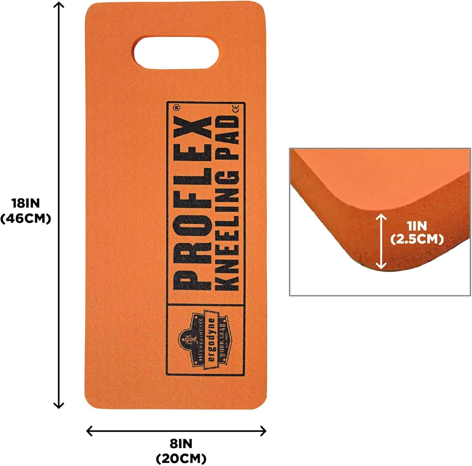 Ergodyne ProFlex Kneeling Pad, Foam Knee Cushion, Water Resistant