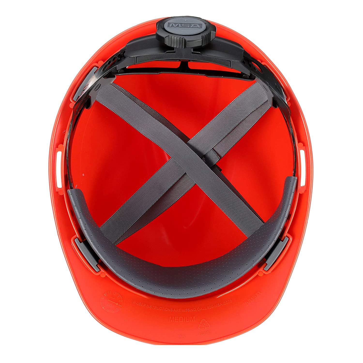 MSA 475361 V-Gard Cap Style Safety Hard Hat With Fas-Trac III Ratchet Suspension | Polyethylene Shell