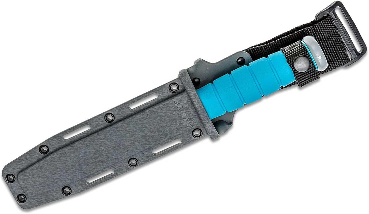 KA-BAR USSF SPACE-BAR Fixed Blade Knife - 7" Blade, Blue Kraton Handle, Gray Sheath