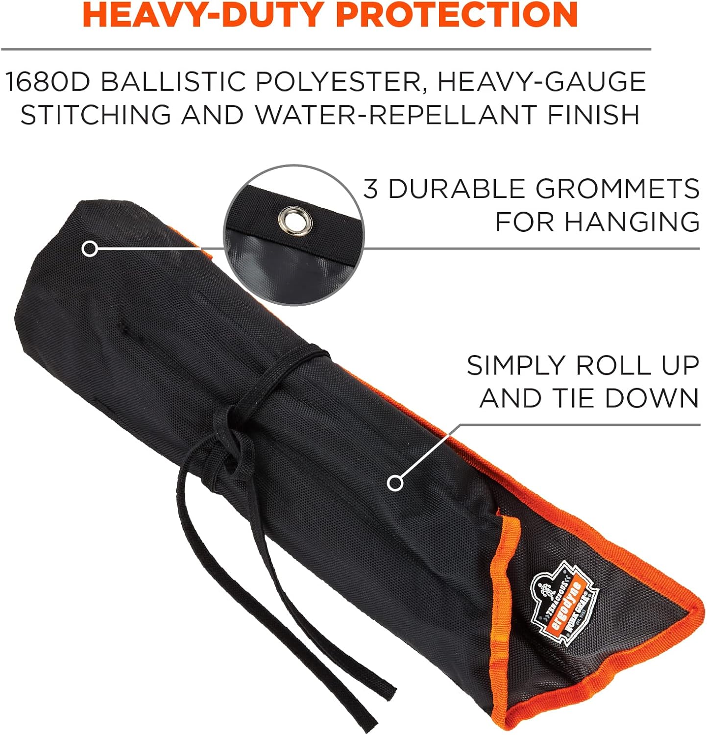 Ergodyne Arsenal 5873 Wrench Roll-Up, 14-Pocket Organizer