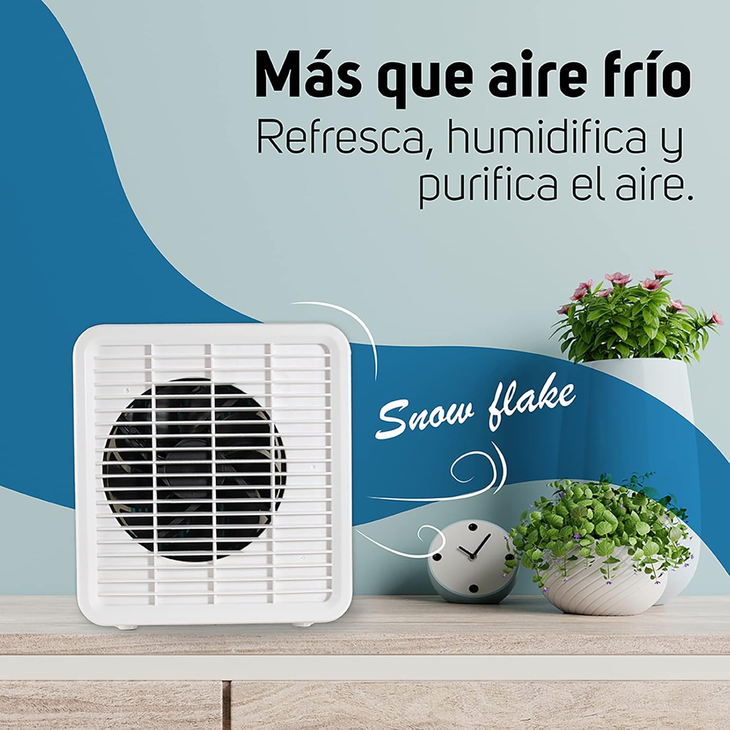Enfriador Evaporativo de Aire portátil | 3 en 1