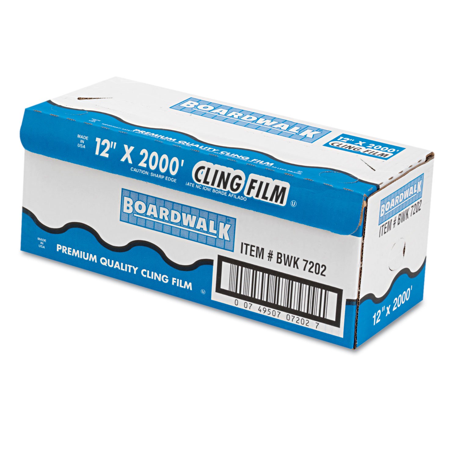 Boardwalk BWK7202 Foodservice Film 12in x 2,000ft - Clear