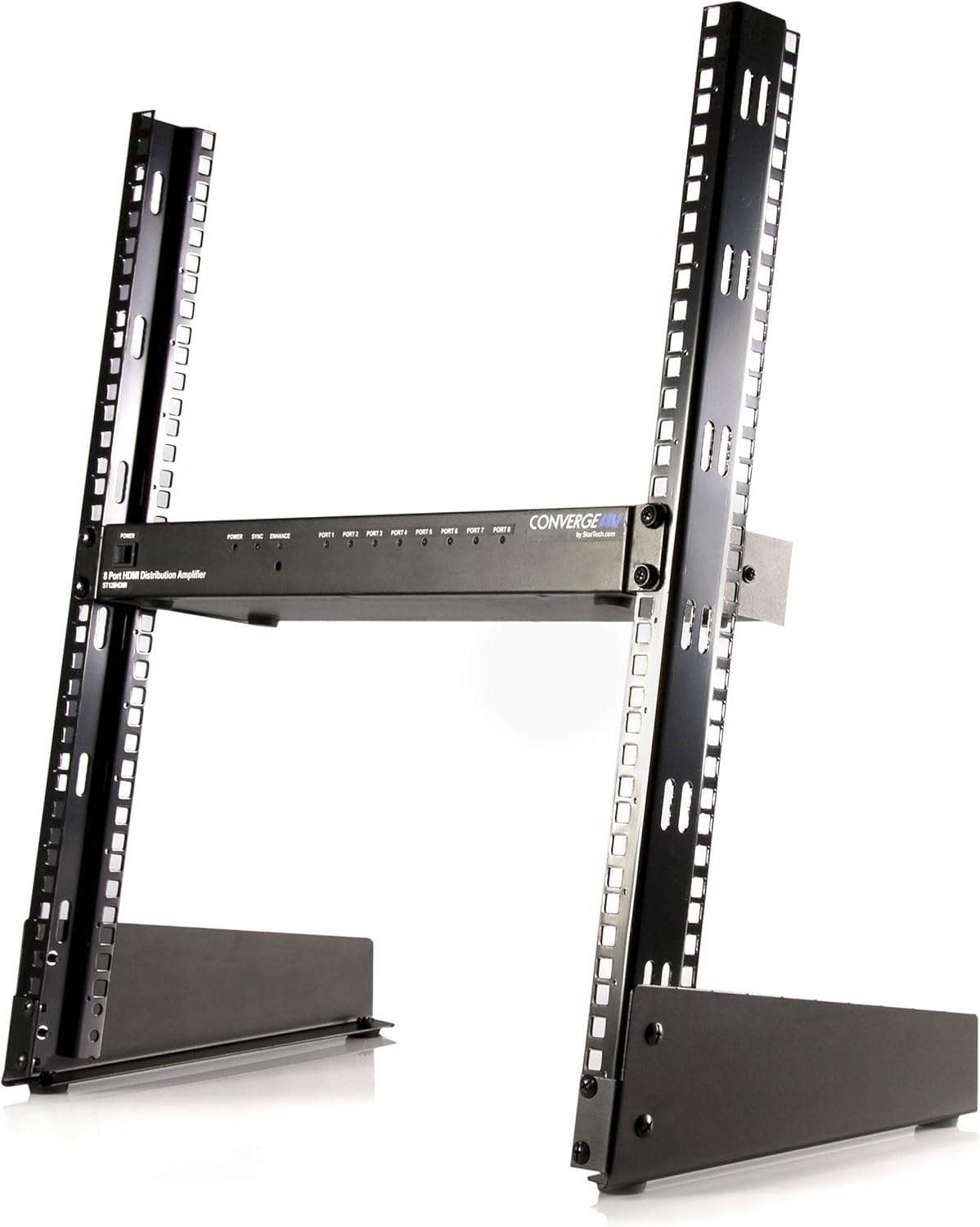StarTech.com 12U Open Frame Server Rack - 19" 2 Post Network Rack – Free Standing Audio Video & IT Equipment (RK12OD) 12U 12u
