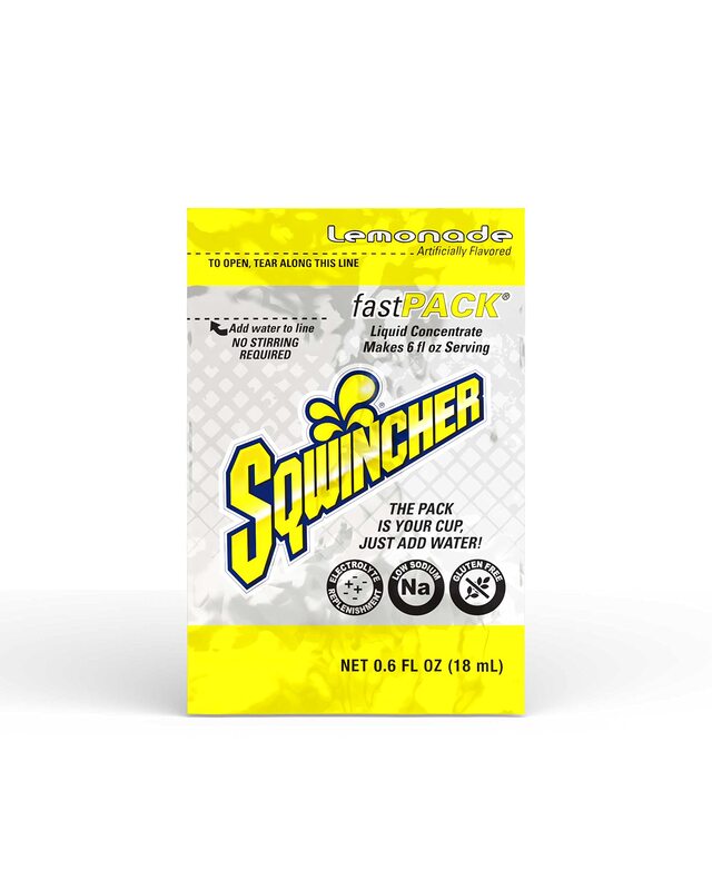 SQWINCHER Fast Pack Liquid Concentrate Single-Serve Packets