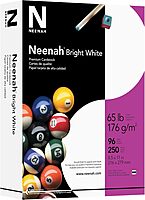 Neenah Bright White Premium Cardstock, 8.5 x 11 in, 65 lb, 250 Pack (91904)