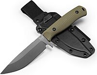 Benchmade - ANONIMUS 539GY Fixed Blade Outdoor Knife with OD Green Handle (539GY)