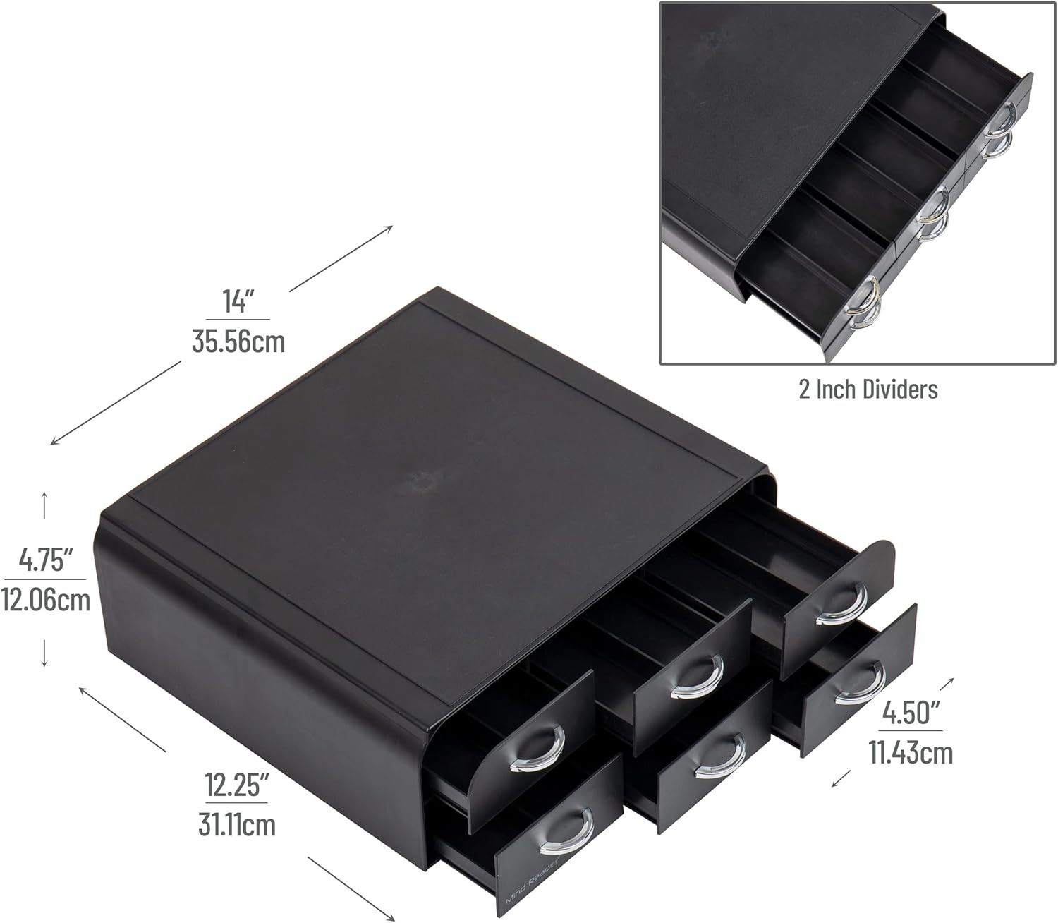 MIND READER Single Serve Coffee Pod Organizer - Countertop Drawer