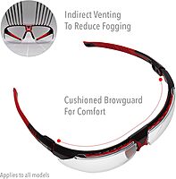 Uvex Honeywell Avatar Safety Glasses Black Frame with Clear Lens & Anti-Scratch Hardcoat (S2850)