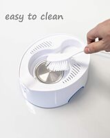 Crane EE-5202 2-in-1 Warm Mist Humidifier & Personal Steam Inhaler, 0.5 Gal, Blue/White