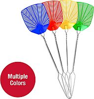 PIC Wire Handle Fly Swatters, Assorted Colors, Pack Of 2 Swatters