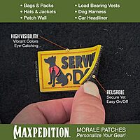 MAXPEDITION Service Dog 3D PVC Morale Patch
