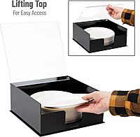 MIND READER Countertop Utensil, Napkin & Plate Organizer