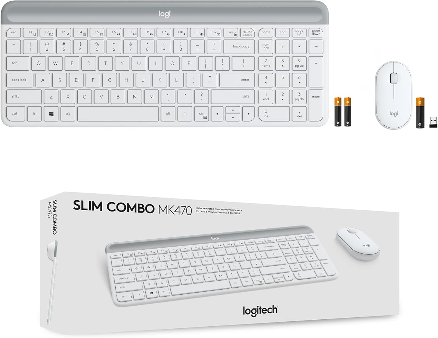 Logitech MK470 Slim Wireless Keyboard and Mouse Combo
