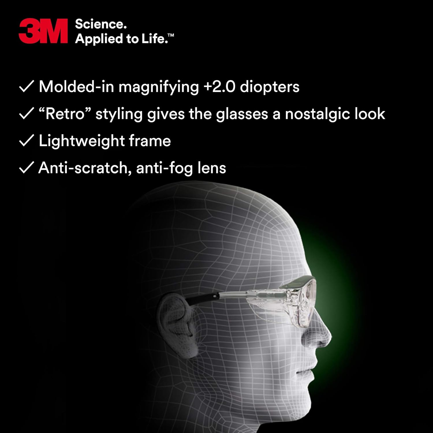 3M Nuvo Reader Protective Eyewear Safety Glasses