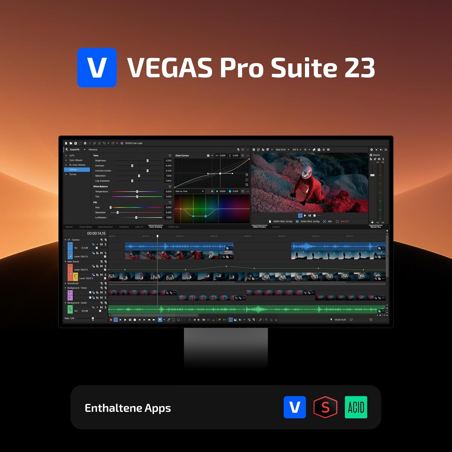 VEGAS Pro Suite 23 — All-in-one Suite for video, audio and post-production | Video editing software | Video editing program
