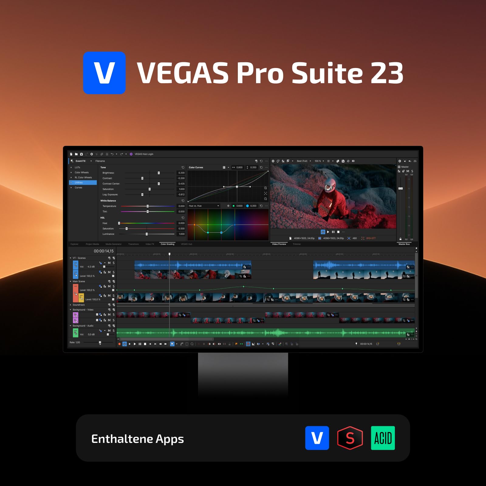VEGAS Pro Suite 23 — All-in-one Suite for video, audio and post-production | Video editing software | Video editing program