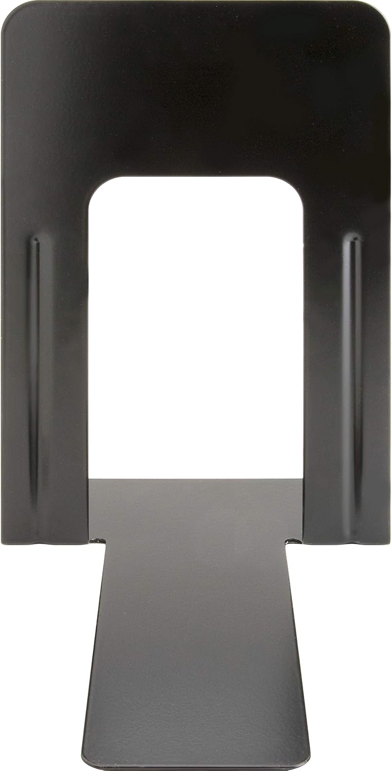 Business Source Heavy-gauge Steel Book Supports - 8.50inx9inx 6in Depth - Desktop - Non-skid Base, Scratch Resistant