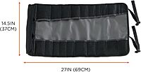 Arsenal 5870 Tool Roll-Up Pouch, 25-Pockets, Polyester, Gray