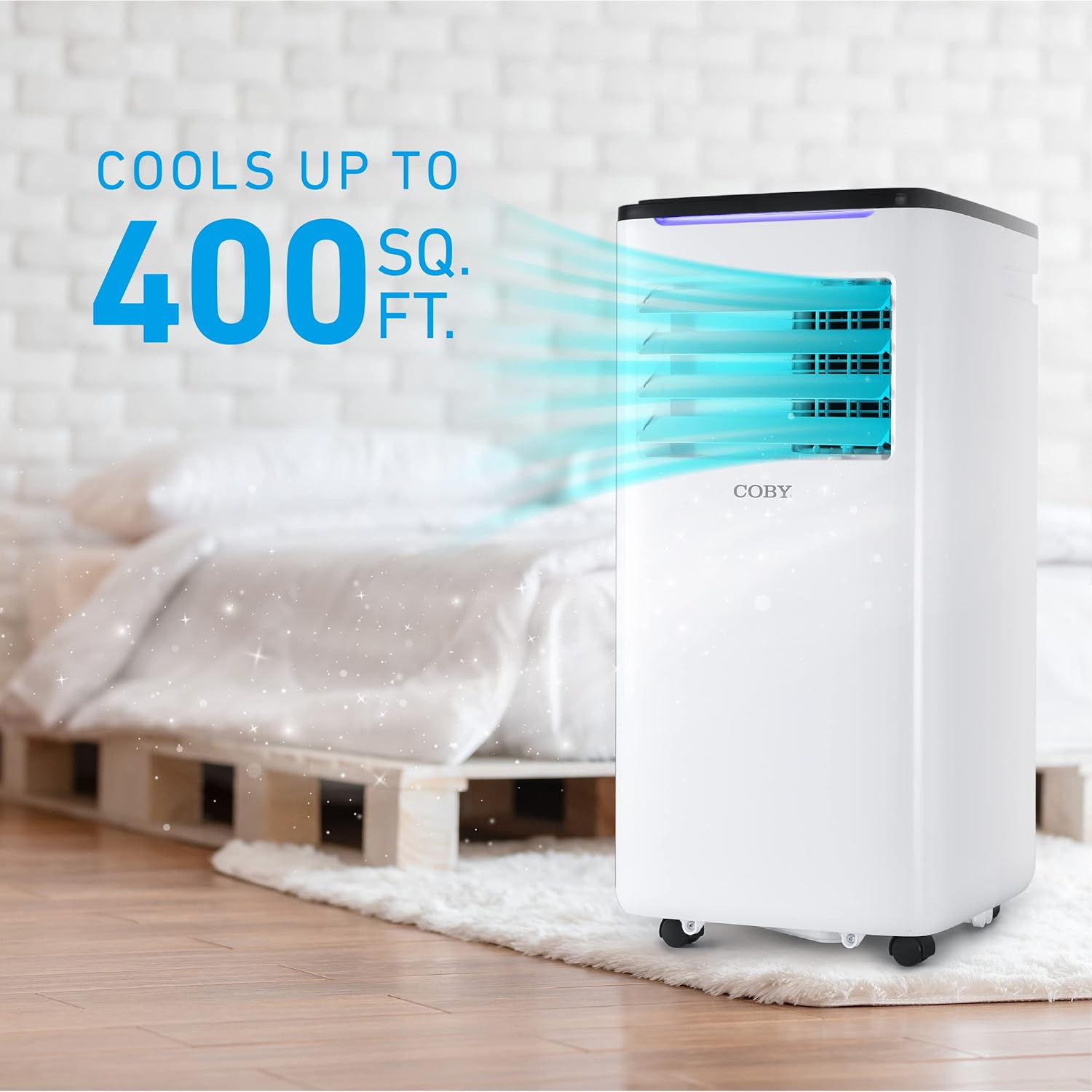 COBY Portable Air Conditioner 3-in-1 AC Unit Dehumidifier & Fan